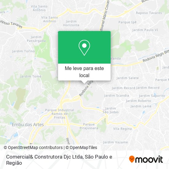 Comercial& Construtora Djc Ltda mapa