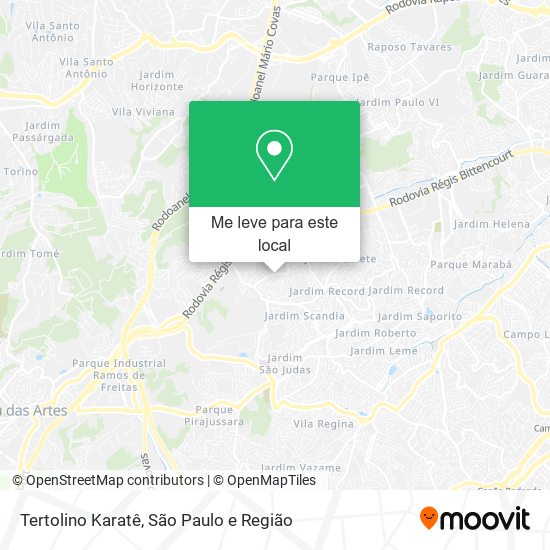 Tertolino Karatê mapa