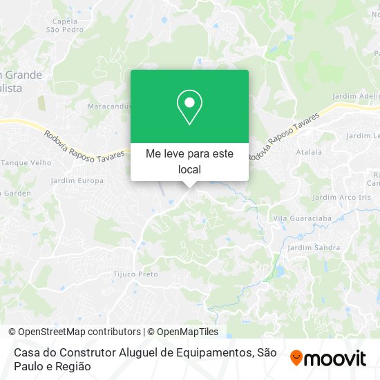 Casa do Construtor Aluguel de Equipamentos mapa