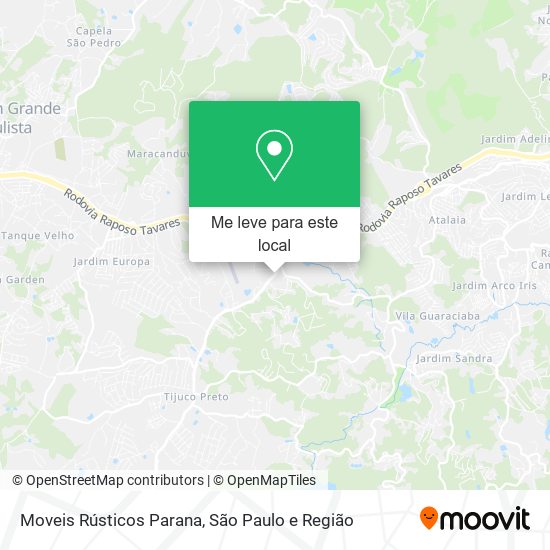 Moveis Rústicos Parana mapa
