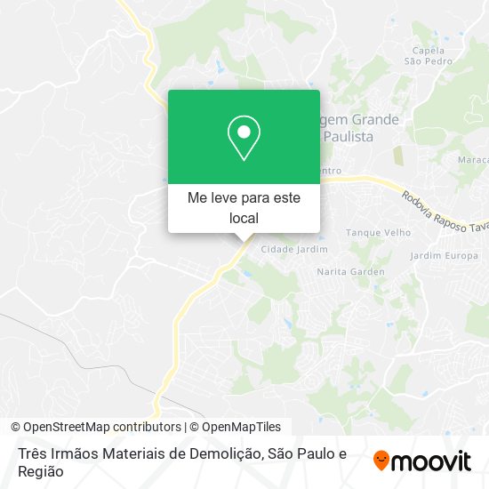 Três Irmãos Materiais de Demolição mapa