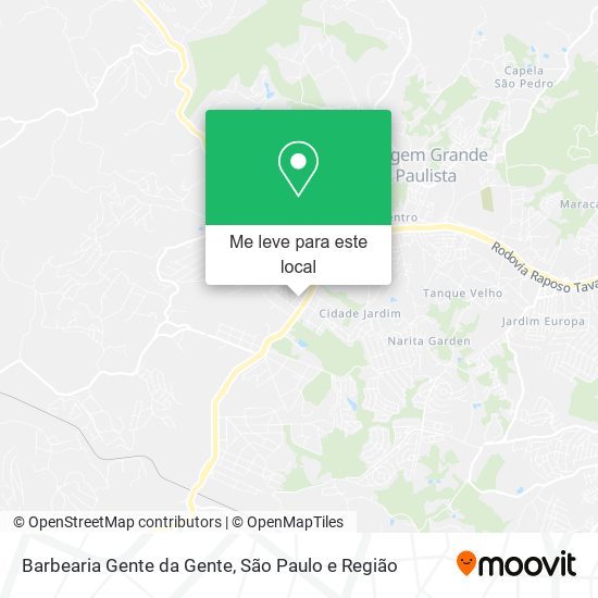 Barbearia Gente da Gente mapa