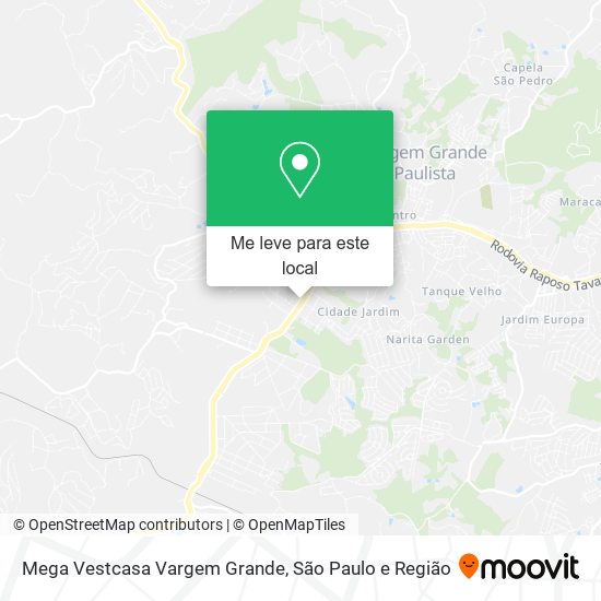 Mega Vestcasa Vargem Grande mapa