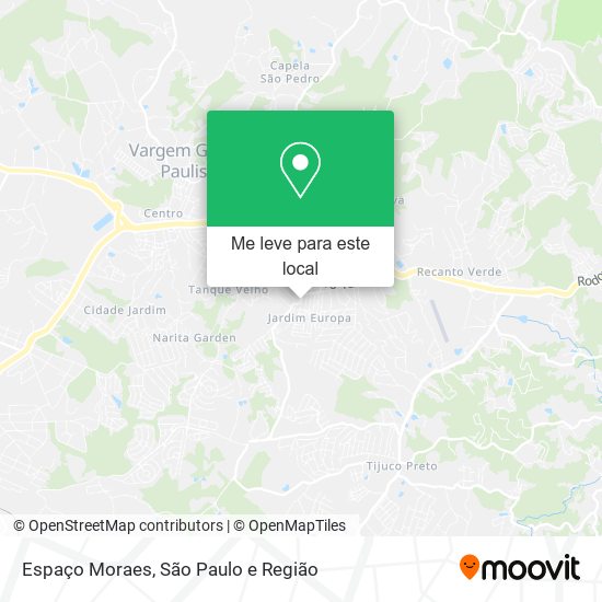 Espaço Moraes mapa