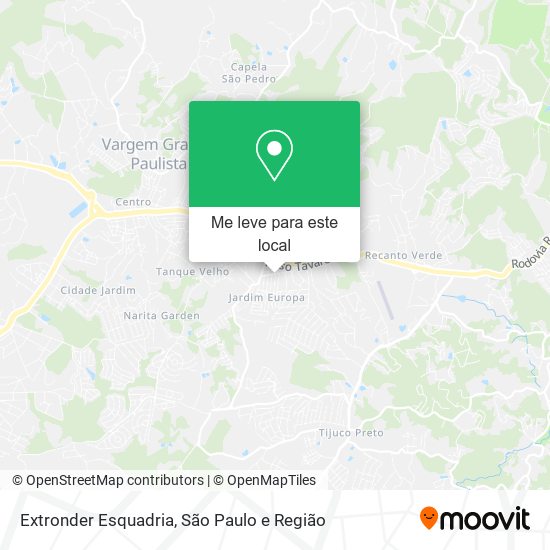 Extronder Esquadria mapa