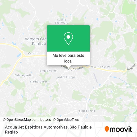 Acqua Jet Estéticas Automotivas mapa