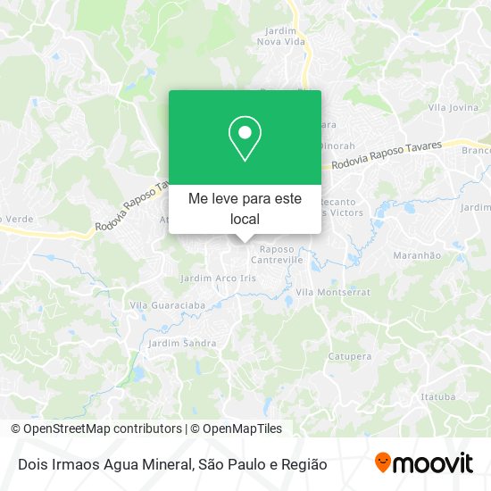 Dois Irmaos Agua Mineral mapa