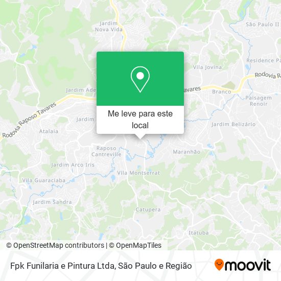 Fpk Funilaria e Pintura Ltda mapa