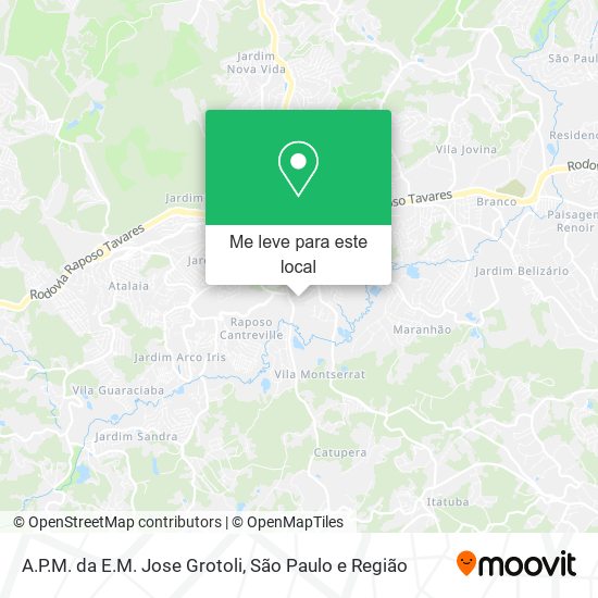 A.P.M. da E.M. Jose Grotoli mapa