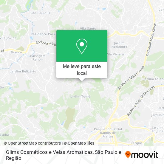 Glims Cosméticos e Velas Aromaticas mapa