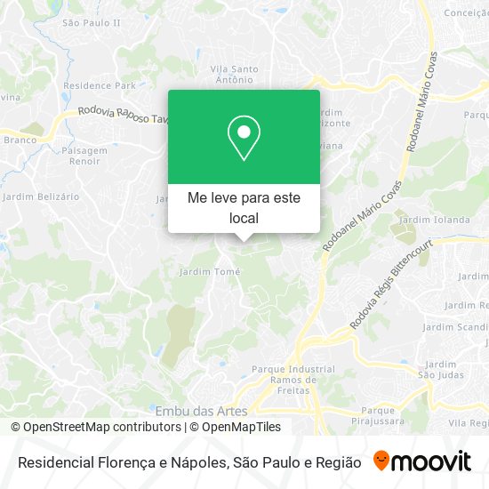 Residencial Florença e Nápoles mapa