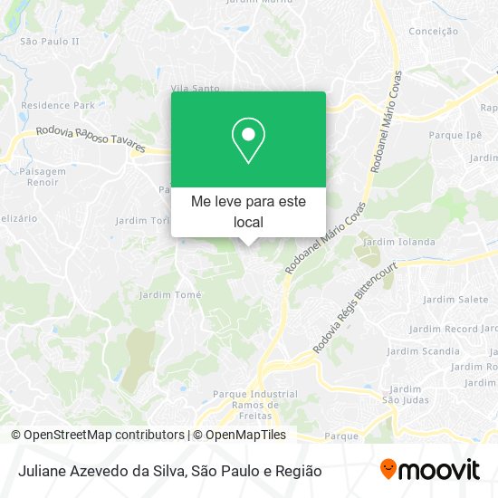 Juliane Azevedo da Silva mapa