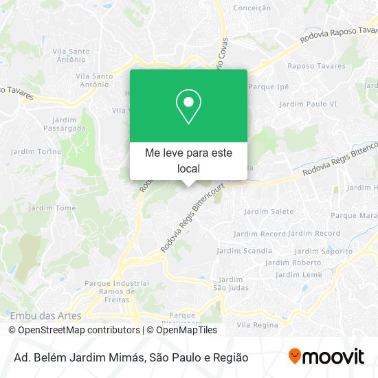Ad. Belém Jardim Mimás mapa