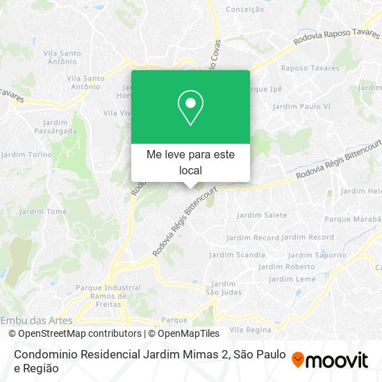 Condominio Residencial Jardim Mimas 2 mapa