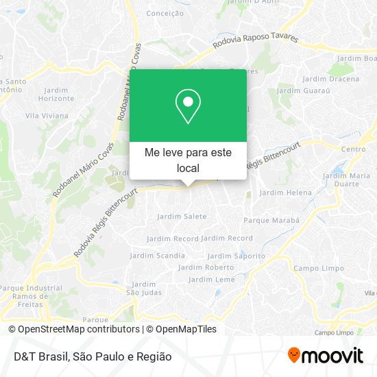 D&T Brasil mapa