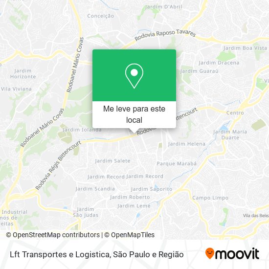 Lft Transportes e Logistica mapa