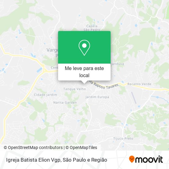 Igreja Batista Elion Vgp mapa