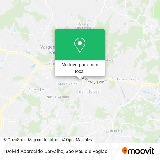 Deivid Aparecido Carvalho mapa