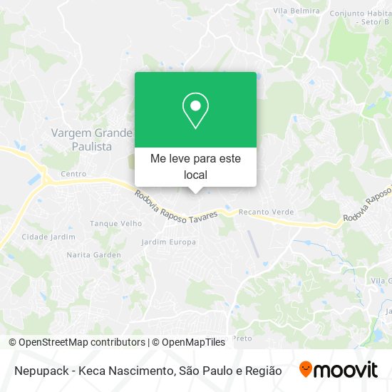 Nepupack - Keca Nascimento mapa