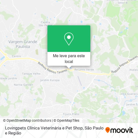 Lovingpets Clínica Veterinária e Pet Shop mapa