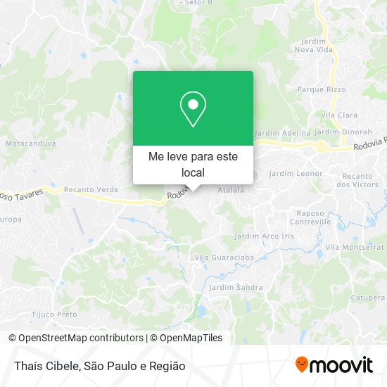 Thaís Cibele mapa
