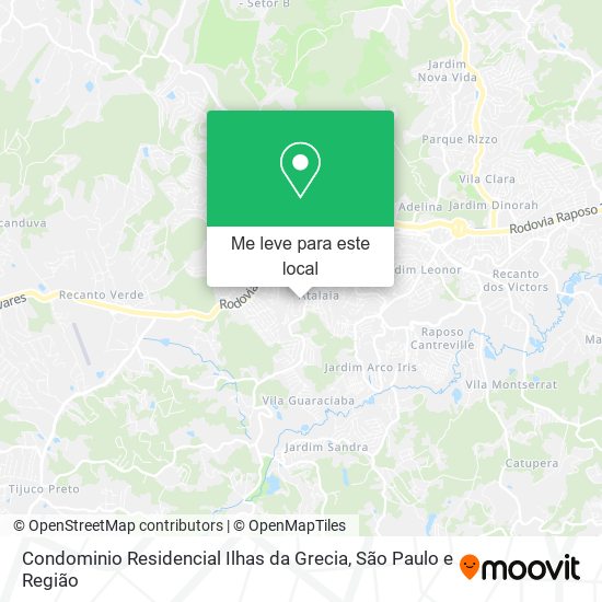 Condominio Residencial Ilhas da Grecia mapa