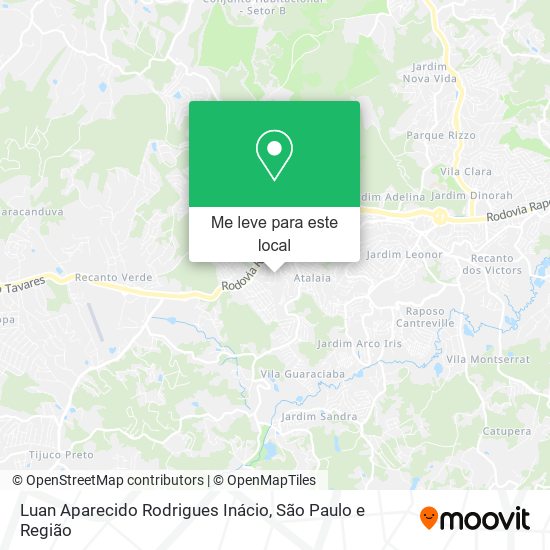 Luan Aparecido Rodrigues Inácio mapa