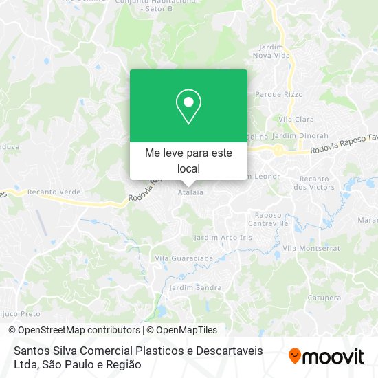 Santos Silva Comercial Plasticos e Descartaveis Ltda mapa