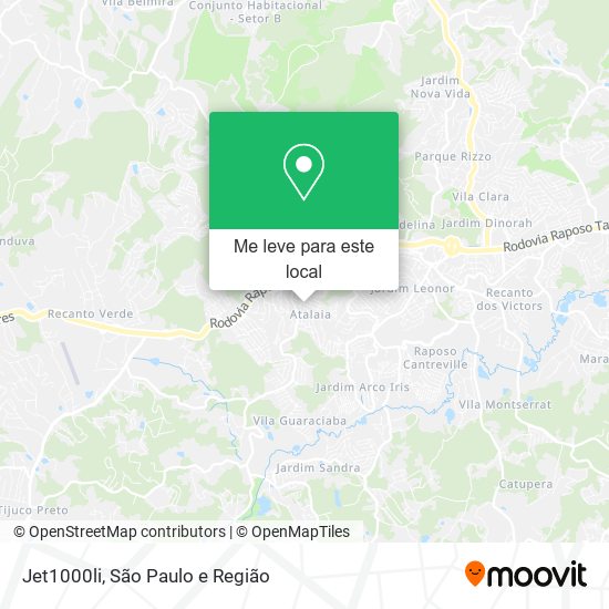 Jet1000li mapa