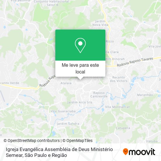 Igreja Evangélica Assembléia de Deus Ministério Semear mapa
