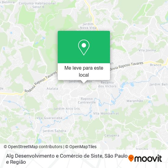 Alg Desenvolvimento e Comércio de Siste mapa