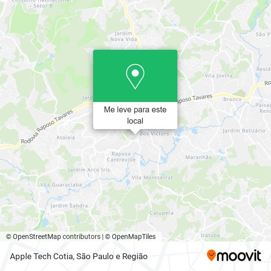 Apple Tech Cotia mapa