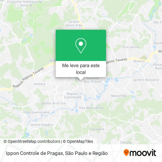 Ippon Controle de Pragas mapa