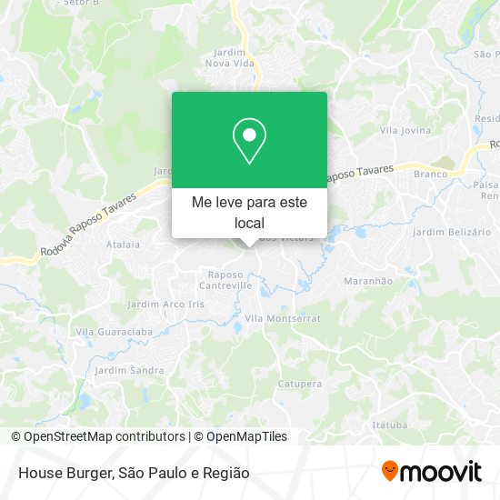 House Burger mapa
