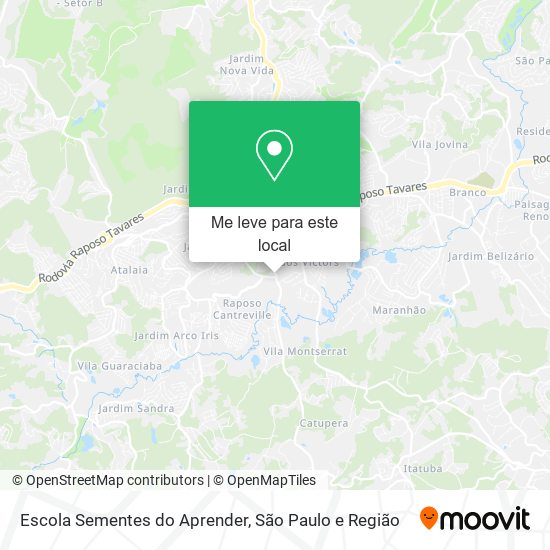 Escola Sementes do Aprender mapa