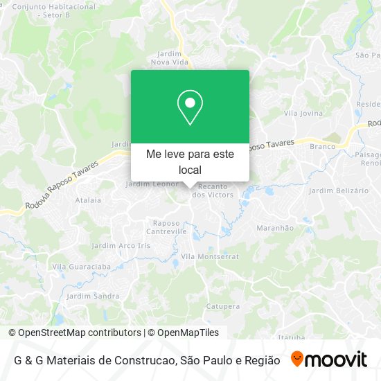 G & G Materiais de Construcao mapa