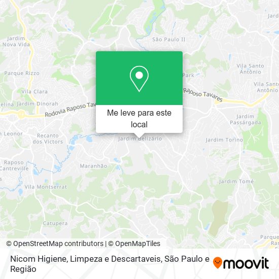 Nicom Higiene, Limpeza e Descartaveis mapa