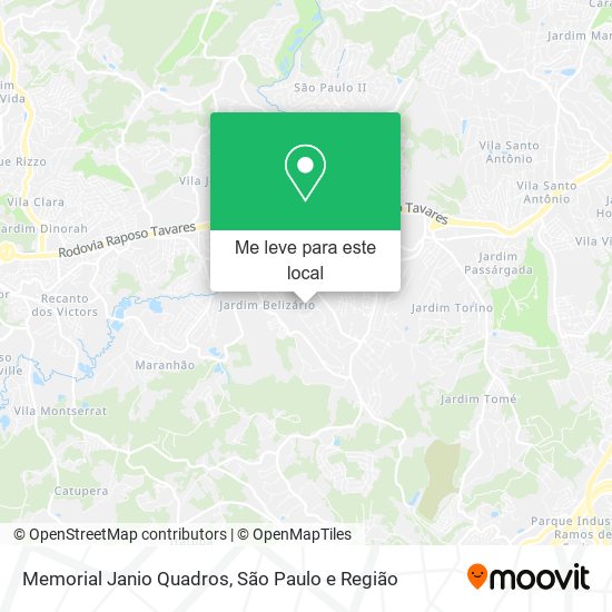 Memorial Janio Quadros mapa