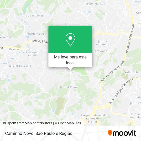 Caminho Novo mapa
