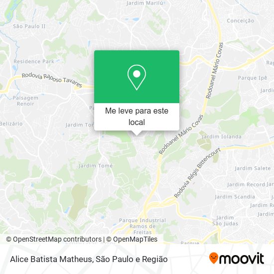 Alice Batista Matheus mapa