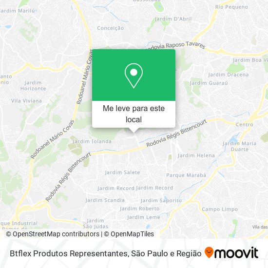 Btflex Produtos Representantes mapa