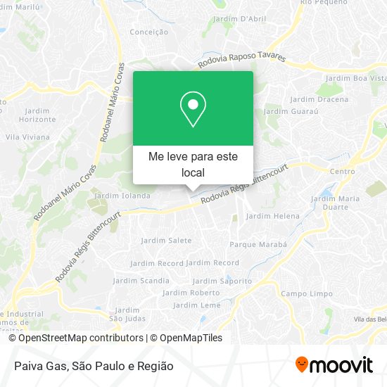Paiva Gas mapa