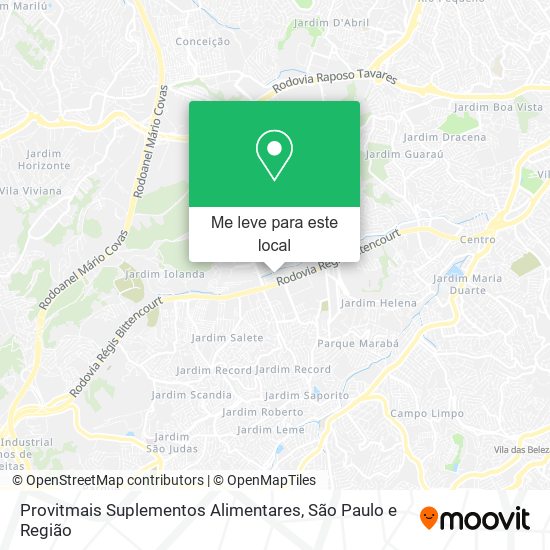 Provitmais Suplementos Alimentares mapa