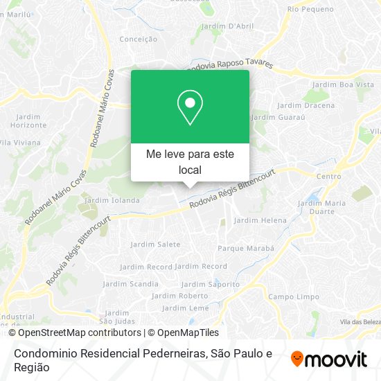 Condominio Residencial Pederneiras mapa