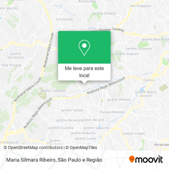 Maria Silmara Ribeiro mapa
