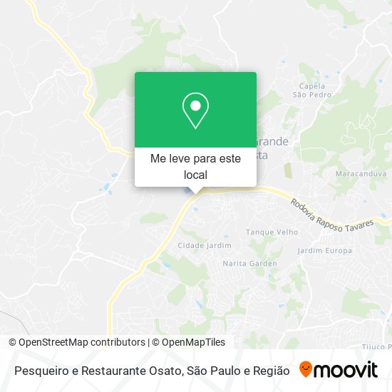 Pesqueiro e Restaurante Osato mapa