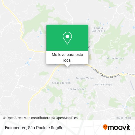 Fisiocenter. mapa