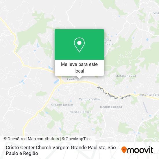 Cristo Center Church Vargem Grande Paulista mapa