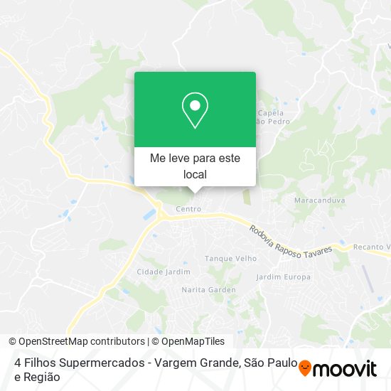4 Filhos Supermercados - Vargem Grande mapa