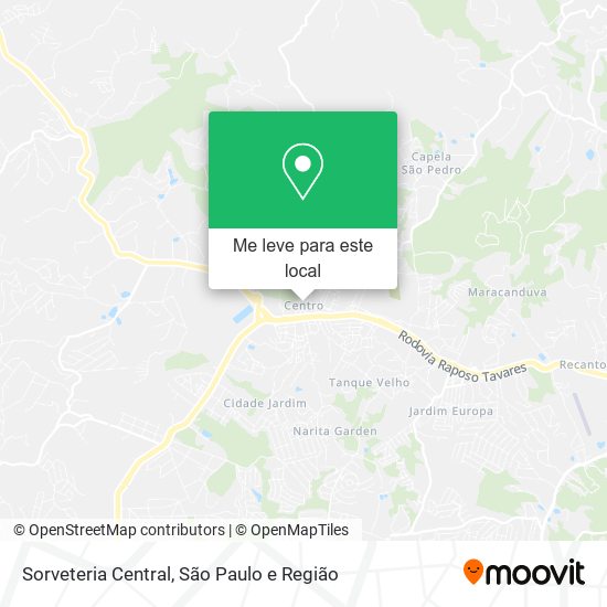 Sorveteria Central mapa